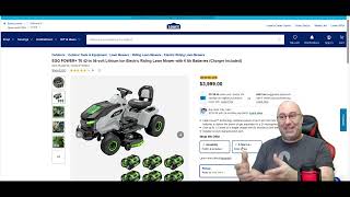 Lets Talk EGO POWER T6 42inch Riding Lawn Mower with 6 Ah Batteries First Looks [upl. by Hanna]