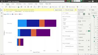 How to create a simple stacked bar chart in power bi just 2 minuets [upl. by Odoric]