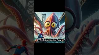 quotSpiderMan 🕸️ vs Doctor Strange 🔮 in an EPIC Battle with a Giant Squid 🦑💥 shorts quot [upl. by Longley]