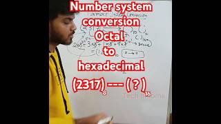 Number System Conversion octal to hexadecimal numberconversion numbersystemconversion trending [upl. by Boykins598]