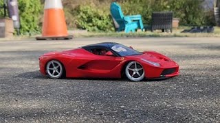 Testing drift tires Rastar Ferrari LaFerrari 114 [upl. by Celisse398]