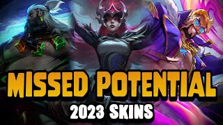 The Top 10 most MISSED POTENTIAL League Skins of 2023 [upl. by Fadas]