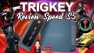 TRIGKEY SPEED S5 MINI PC 8 Core 16 Thread Ryzen 7 5800H Up to 44GHz 16G DDR4  500G NVME SSD [upl. by Fairweather]