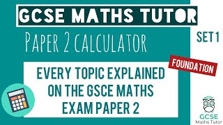 Every Topic on the Paper 2 GCSE Maths Exam June 2023  Foundation  Set 1  Edexcel AQA OCR [upl. by Ihteerp]