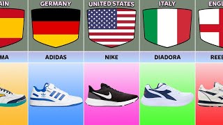 List Shoes Brands From Different Countries comparison video  comparison data Almas Data [upl. by Akehsal499]