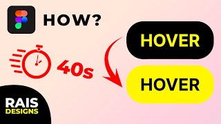 Create Interactive Hover Button in 40 Seconds Figma Tutorial [upl. by Gavra]