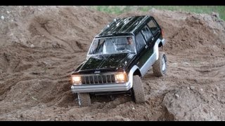 Open Diffs Cherokee SCX10  First Test Runs [upl. by Yadahs502]