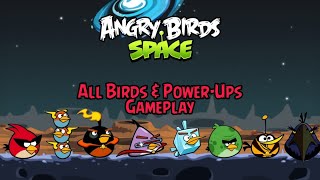 Angry Birds Space  All Birds amp PowerUps Gameplay [upl. by Wylma]