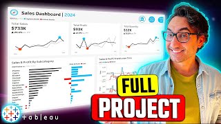 Tableau Complete Project EndtoEnd  Like I Do in My Real Projects [upl. by Tait99]