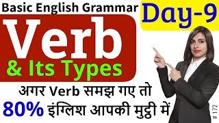 Types of Verb  Main Verb Helping Verb Auxiliary Verb क्रिया Verbs [upl. by Carnay]