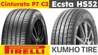 Pirelli Cinturato P7 C2 vs Kumho Ecsta HS52 [upl. by Olrak882]