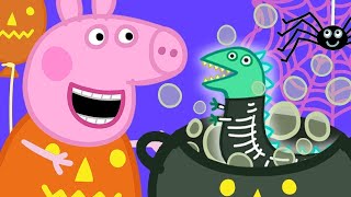 Peppa Becomes a Witch 🎃 Peppa Pig at Halloween 👻 Halloween Cartoons for Kids [upl. by Oznole]