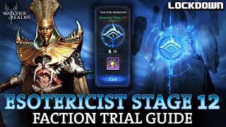 WOR Esotericist Faction Trial Stage 10 11 amp 12 Guide  Watcher of Realms some F2P Options [upl. by Armando]