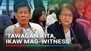 Duterte invites Castro to witness a murder Ayoko maging katulad mo she answers [upl. by Vallie156]