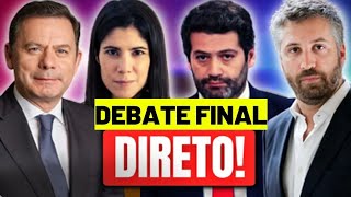 EM DIRETO DEBATE FINAL  ELEIÇÕES LEGISLATIVAS 2024 EM PORTUGAL CHEGA PAN PS PSD BL CDU PCP [upl. by Winona]