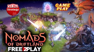 Nomads of Driftland ★ Gameplay ★ PC Steam  Free to Play  Strategy game 2020 ★ Ultra HD 1080p60FPS [upl. by Nivak]