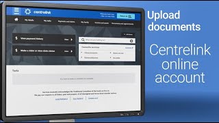 Centrelink Online Account  Upload a document [upl. by Darnall]