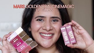 MARS Golden Era Cinemagic lip gloss review amp swatches DrSmileup [upl. by Marela]