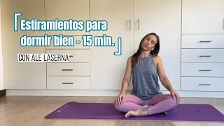 Estiramientos para dormir bien  15min [upl. by Krug]