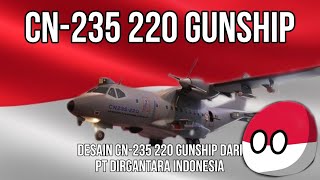 CN235 220 Gunship  Desain CN235 220 Gunship Dari PT Dirgantara Indonesia [upl. by Rudyard]