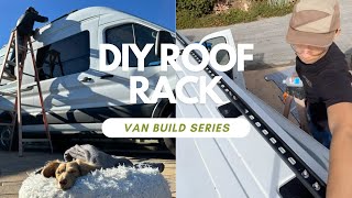 Installing a DIY Roof Rack on our Ford Transit  Van Build Series Ep 3 [upl. by Zeugirdor]