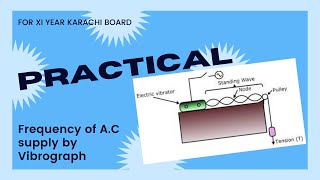 Frequency of AC supply by Vibrograph [upl. by Yecaw]