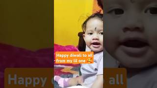 Wishing a very happy diwali from my lil one to all of the family 🥰baby shortsvideo [upl. by Enrique]