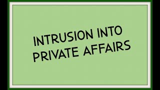 California Invasion of Privacy Tort  Private Affairs [upl. by Longmire]