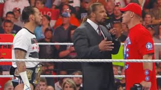 Triple H announces Undisputed WWE Champion will be crowned at SummerSlam Raw Aug 1 2011 [upl. by Ayanal]