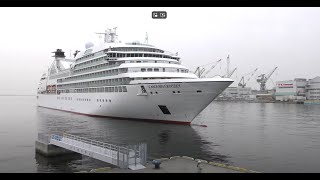 SEABOURN ODYSSEY 神戸に初入港 20240418（木） [upl. by Audrit]