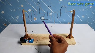 How To Make Buzz Wire Game  Homemade Buzz Wire Game [upl. by Corilla]