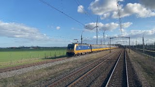 Zevenbergschen Hoek near De Langeweg passing NS IC Brussel 20230225 1 Clip [upl. by Libbie326]