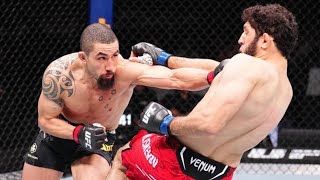 Robert Whittaker knocked out Ikram Aliskerov in the top match of UFC Saudi Arabia [upl. by Trebron141]