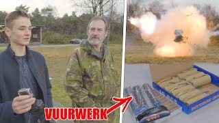 ILLEGAAL VUURWERK AFSTEKEN OP MILITAIRE BASIS [upl. by Sucramaj]