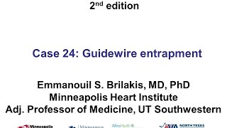 Case 24 Manual of CTO Interventions  Guidewire entrapment [upl. by Aizirk]