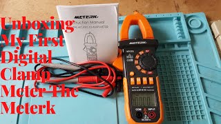 Unboxing My First Digital Clamp Meter The Meterk [upl. by Akcirred56]