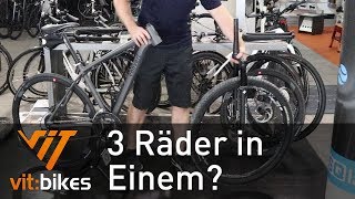 Convert Bike  3 Bikes in Einem  vitbikesTV 141 [upl. by Enytsuj]