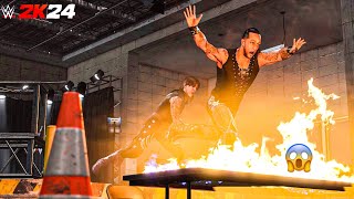 Dominik Mysterio PUSHES Damian Priest Into Fire Table – Insane WWE Moment [upl. by Magna]