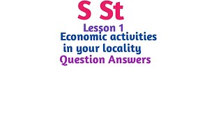 Economic Activities In Your Locality Question Answers Class 8 [upl. by Syck]