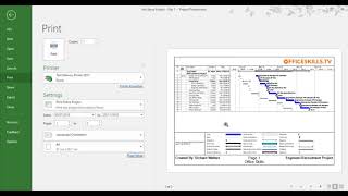 Printing with Headers and Footers in Microsoft Project [upl. by Imray]