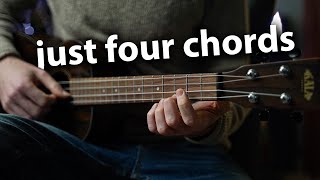 Four Beautiful Chords on Baritone Ukulele [upl. by Yblehs]