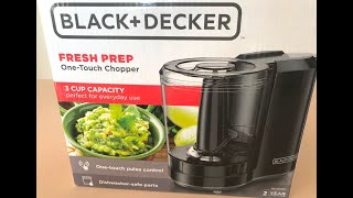 Unboxing BlackDecker Food Processor One Touch Chopper [upl. by Danziger]