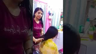 permanent hair straightening hairtransformation [upl. by Dygall]