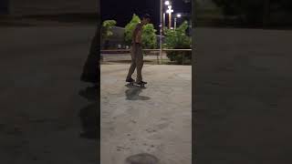 🎬 NOLLIE BIGSPIN BACK 📲 skateboarding 🛹 iphone skate night lifehacks training skater art [upl. by Wicks]