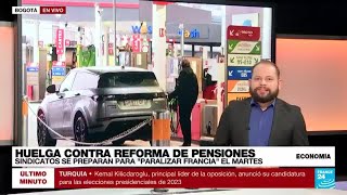 Franceses se preparan para las huelgas en contra de la reforma de pensiones [upl. by Jonati367]