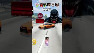 Help Me Get My Crush Attention In A Car Brake Test Challenge 😥🚗 shorts beamngdrive [upl. by Kalle]