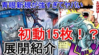 【遊戯王】青眼新規を使った展開紹介～リンク1はまずいって・・・～ [upl. by Cormack]