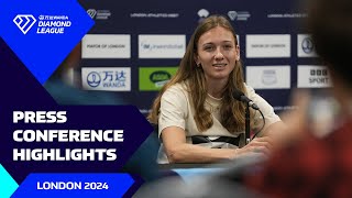 London 2024 Press Conference Highlights  Wanda Diamond League [upl. by Artapoelc]