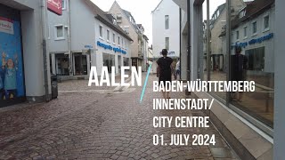 Aalen  Germany 🇩🇪  BadenWürttemberg  July 2024 Innenstadt  City Centre [upl. by Sussna]