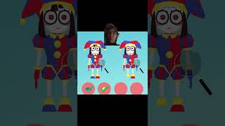 LetS Find The Different Points Between 2Pomni art drawing animation halloween minecraft funny [upl. by Paapanen]